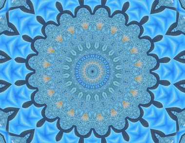 Soyut renkli yaratıcı dijital mandala arkaplan görüntüsü