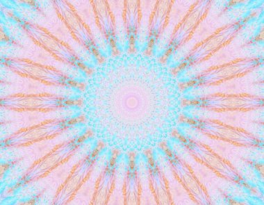 Soyut renkli yaratıcı dijital mandala arkaplan görüntüsü