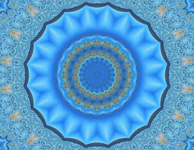 Soyut renkli yaratıcı dijital mandala arkaplan görüntüsü