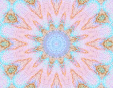 Soyut renkli yaratıcı dijital mandala arkaplan görüntüsü