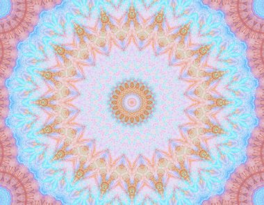 Soyut renkli yaratıcı dijital mandala arkaplan görüntüsü