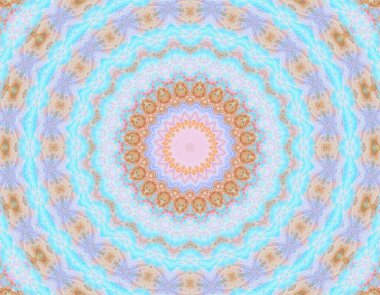 Soyut renkli yaratıcı dijital mandala arkaplan görüntüsü