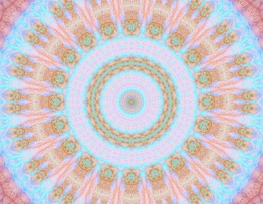 Soyut renkli yaratıcı dijital mandala arkaplan görüntüsü