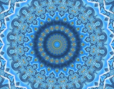 Soyut renkli yaratıcı dijital mandala arkaplan görüntüsü