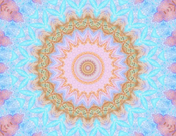 Soyut renkli yaratıcı dijital mandala arkaplan görüntüsü