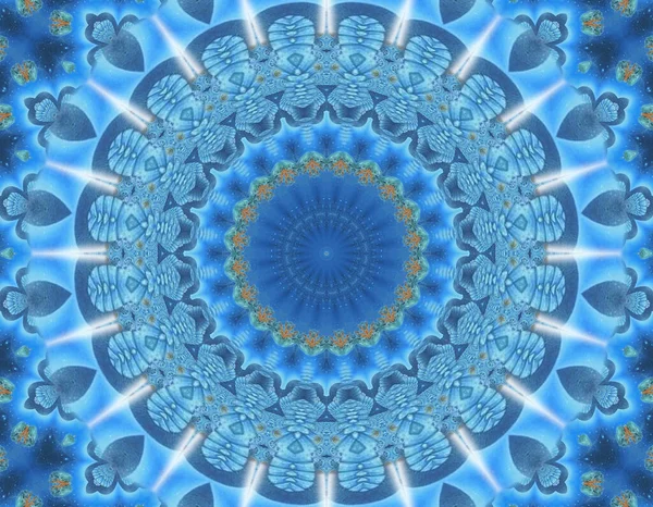 Soyut renkli yaratıcı dijital mandala arkaplan görüntüsü