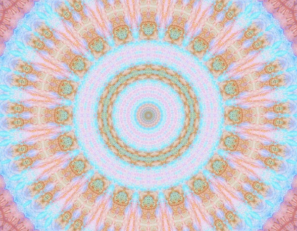 Soyut renkli yaratıcı dijital mandala arkaplan görüntüsü