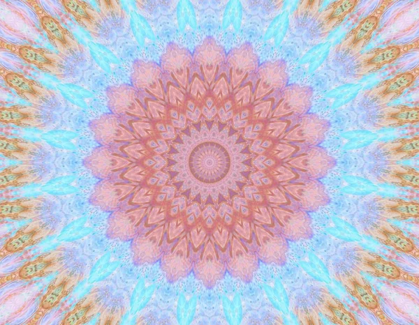 Soyut renkli yaratıcı dijital mandala arkaplan görüntüsü