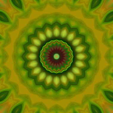 Soyut renkli yaratıcı dijital mandala arkaplan görüntüsü 