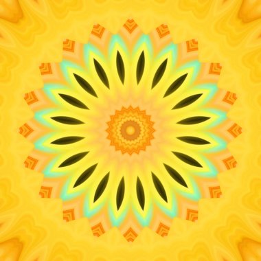 Soyut renkli yaratıcı dijital mandala arkaplan görüntüsü 