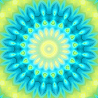 Soyut renkli yaratıcı dijital mandala arkaplan görüntüsü 