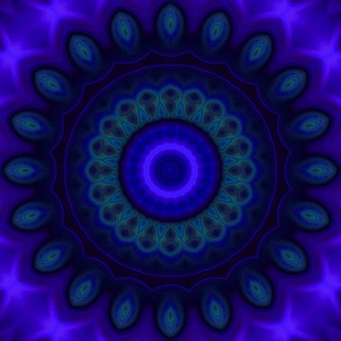 Soyut renkli yaratıcı dijital mandala arkaplan görüntüsü 