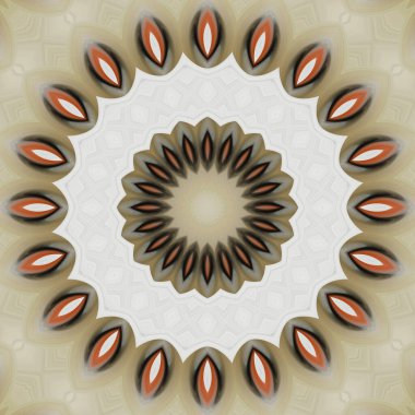 Soyut renkli yaratıcı dijital mandala arkaplan görüntüsü 