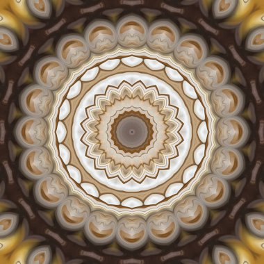 Soyut renkli yaratıcı dijital mandala arkaplan görüntüsü 