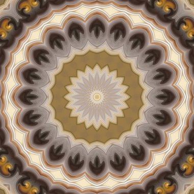 Soyut renkli yaratıcı dijital mandala arkaplan görüntüsü 