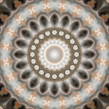 Soyut renkli yaratıcı dijital mandala arkaplan görüntüsü 