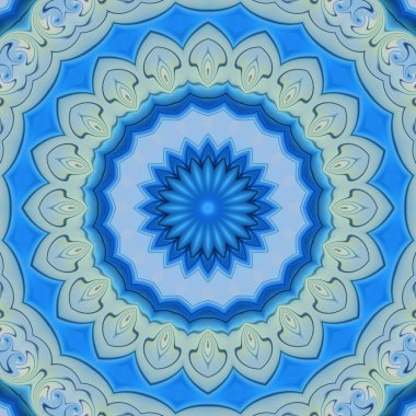 Soyut renkli yaratıcı dijital mandala arkaplan görüntüsü 