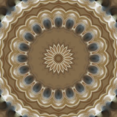 Soyut renkli yaratıcı dijital mandala arkaplan görüntüsü 