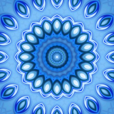 Soyut renkli yaratıcı dijital mandala arkaplan görüntüsü 