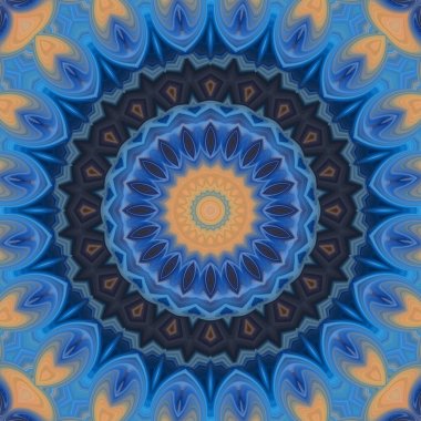 Soyut renkli yaratıcı dijital mandala arkaplan görüntüsü 