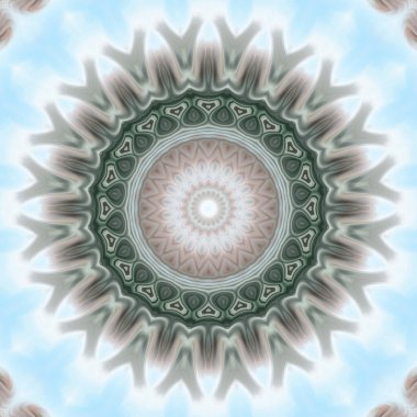 Soyut renkli yaratıcı dijital mandala arkaplan görüntüsü 