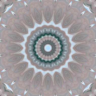 Soyut renkli yaratıcı dijital mandala arkaplan görüntüsü 