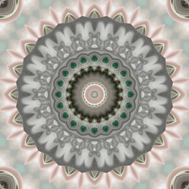 Soyut renkli yaratıcı dijital mandala arkaplan görüntüsü 