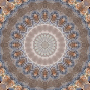 Soyut renkli yaratıcı dijital mandala arkaplan görüntüsü 