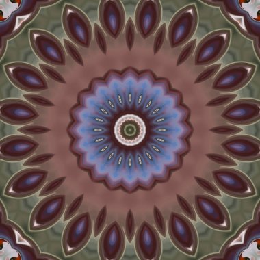 Soyut renkli yaratıcı dijital mandala arkaplan görüntüsü 