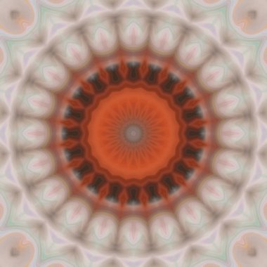 Soyut renkli yaratıcı dijital mandala arkaplan görüntüsü 