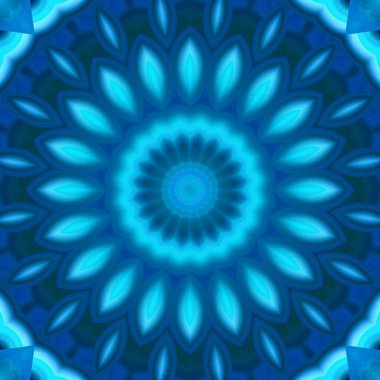 Soyut renkli yaratıcı dijital mandala arkaplan görüntüsü 