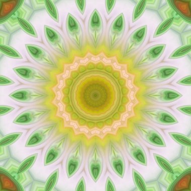 Soyut renkli yaratıcı dijital mandala arkaplan görüntüsü 