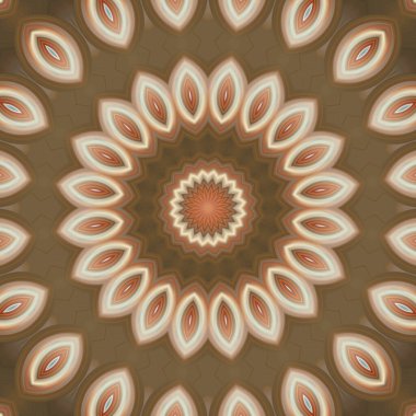 Soyut renkli yaratıcı dijital mandala arkaplan görüntüsü 