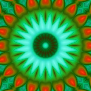 Soyut renkli yaratıcı dijital mandala arkaplan görüntüsü 