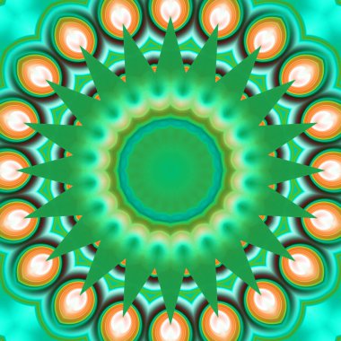 Soyut renkli yaratıcı dijital mandala arkaplan görüntüsü 