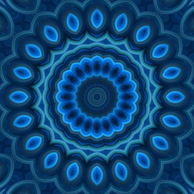 Soyut renkli yaratıcı dijital mandala arkaplan görüntüsü 