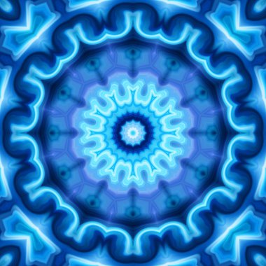 Soyut renkli yaratıcı dijital mandala arkaplan görüntüsü 