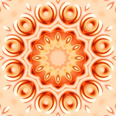 Soyut renkli yaratıcı dijital mandala arkaplan görüntüsü 