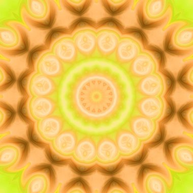 Soyut renkli yaratıcı dijital mandala arkaplan görüntüsü 