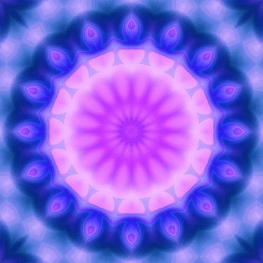 Soyut renkli yaratıcı dijital mandala arkaplan görüntüsü 