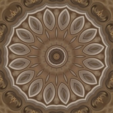 Soyut renkli yaratıcı dijital mandala arkaplan görüntüsü 