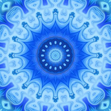 Soyut renkli yaratıcı dijital mandala arkaplan görüntüsü 