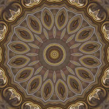 Soyut renkli yaratıcı dijital mandala arkaplan görüntüsü 