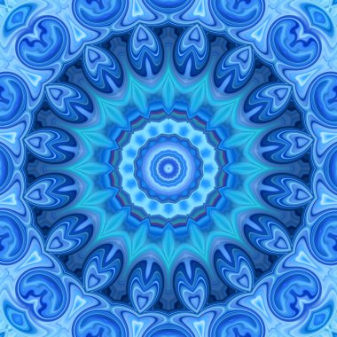 Soyut renkli yaratıcı dijital mandala arkaplan görüntüsü 