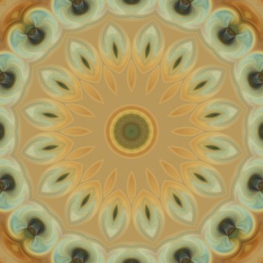 Soyut renkli yaratıcı dijital mandala arkaplan görüntüsü 