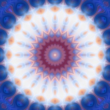 Soyut renkli yaratıcı dijital mandala arkaplan görüntüsü 