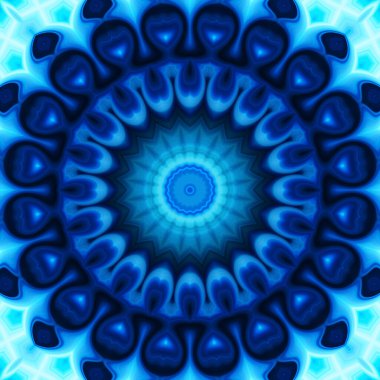 Soyut renkli yaratıcı dijital mandala arkaplan görüntüsü 