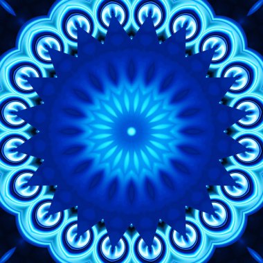 Soyut renkli yaratıcı dijital mandala arkaplan görüntüsü 