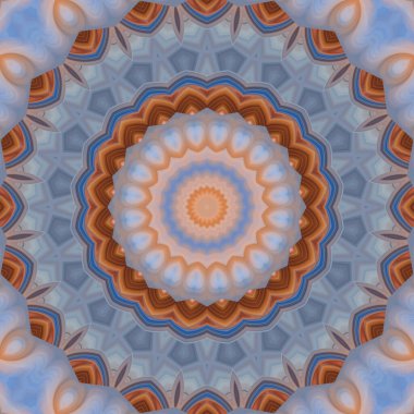 Soyut renkli yaratıcı dijital mandala arkaplan görüntüsü 