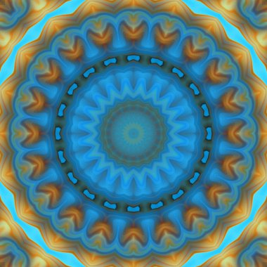 Soyut renkli yaratıcı dijital mandala arkaplan görüntüsü 